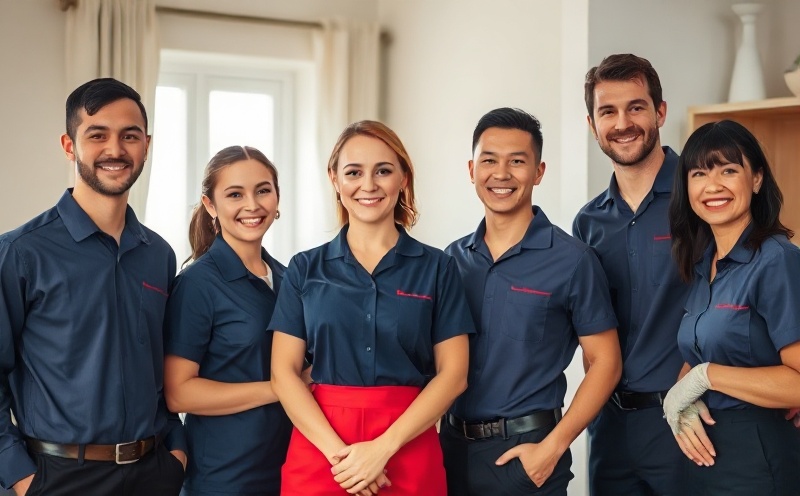 Professional cleaning and repair team