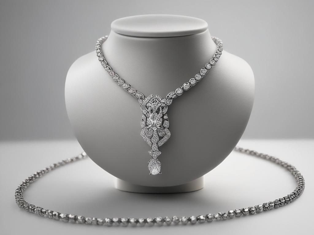 luxury, diamond, necklace, elegant, handcrafted