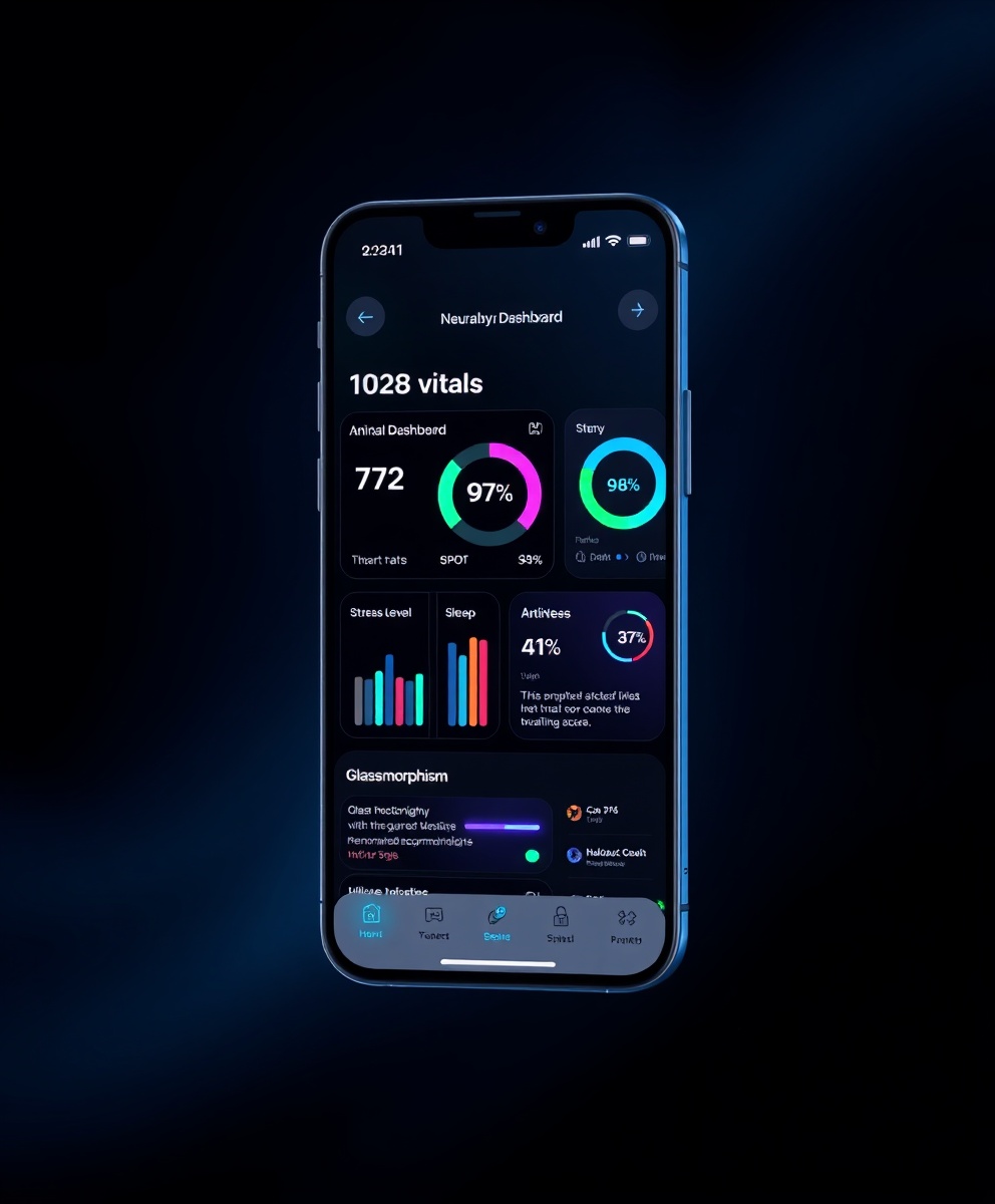 NeuralSync Dashboard Mobile App Interface