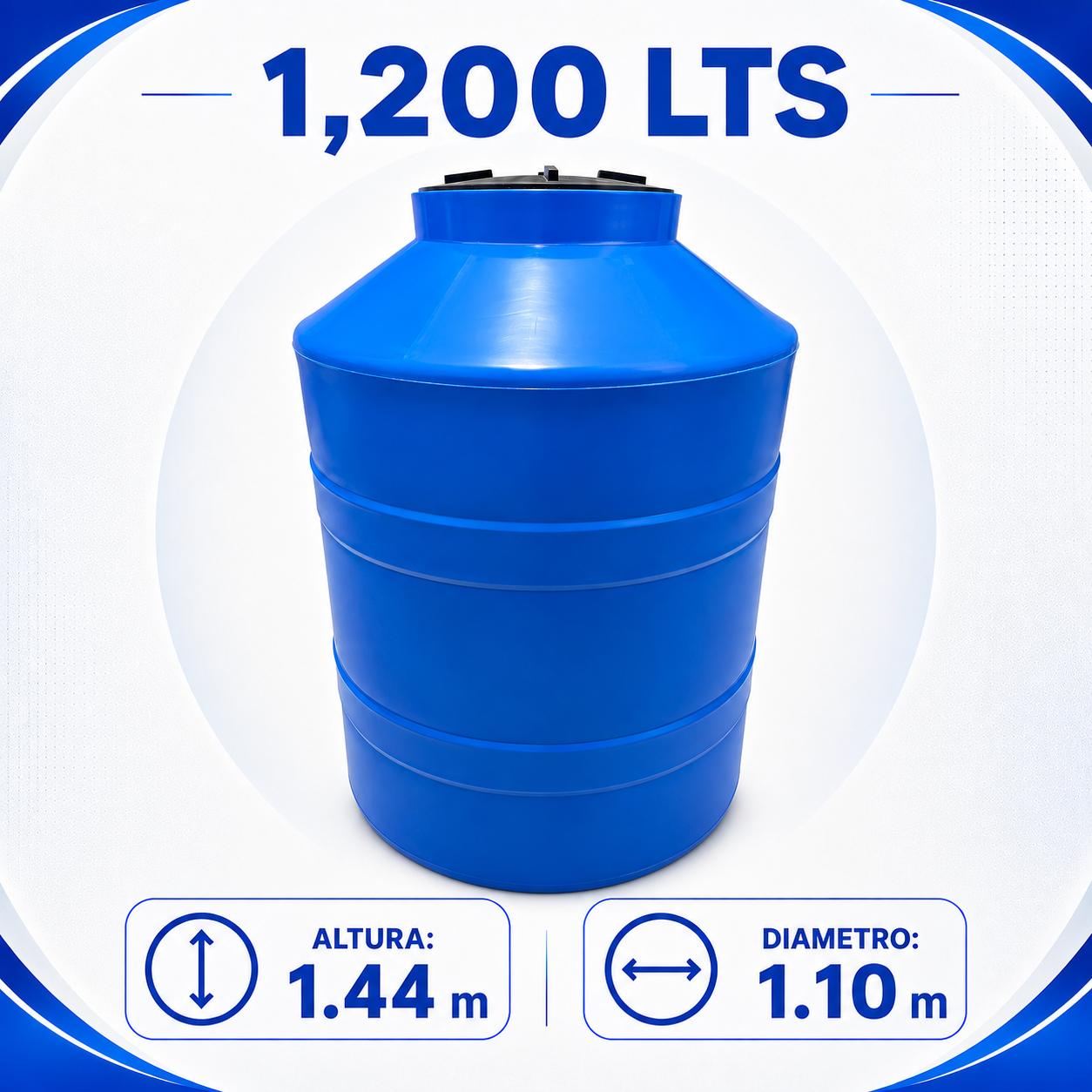 Tinaco 1,200 litros
