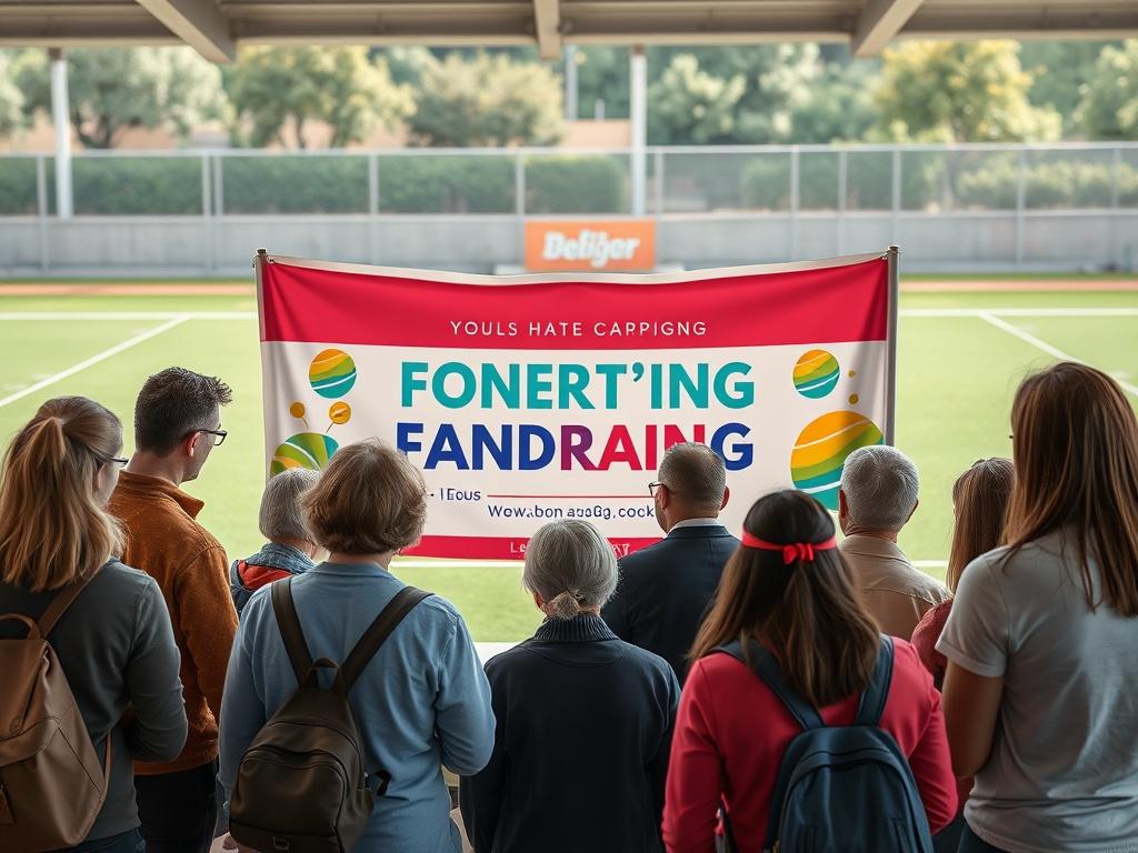 A high resolution showing a fundraising event with community members