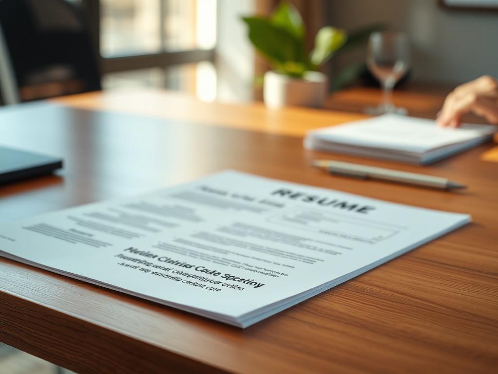 A close up shot of a professional looking document, specifically