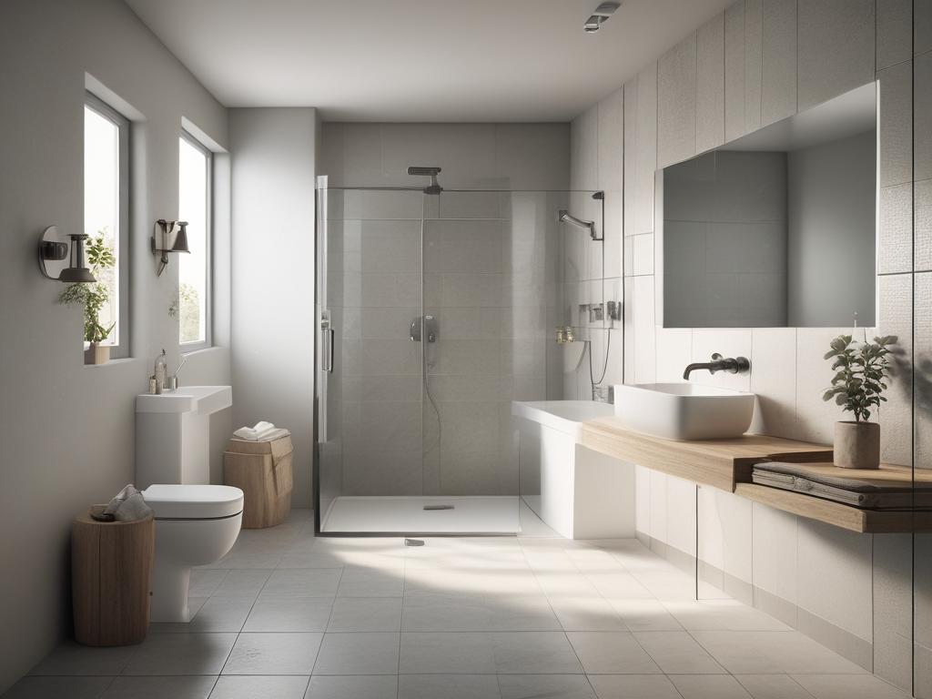 modern bathroom, refurbishment, tiles, fixtures