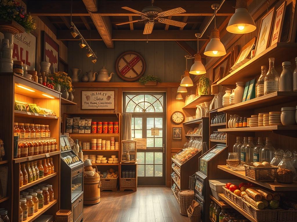 A cozy, high resolution image of a warm lit general