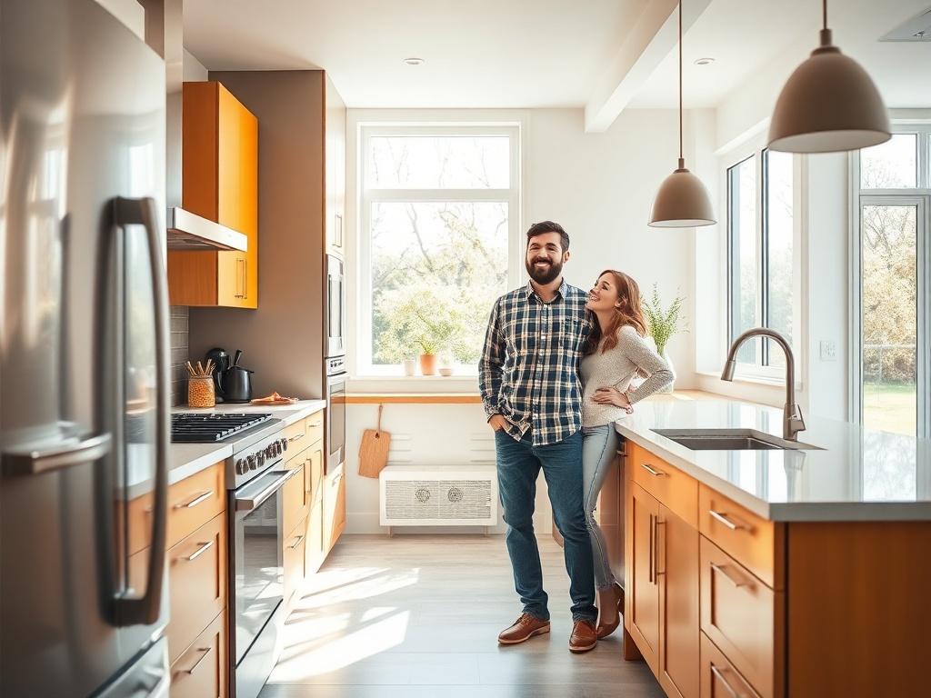 A high resolution image of a beautifully renovated kitchen featuring