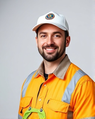 Male Service Technician - Professional waste collection specialist