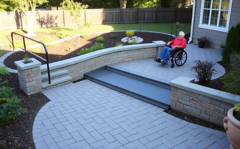 Beautiful accessible patio design for families