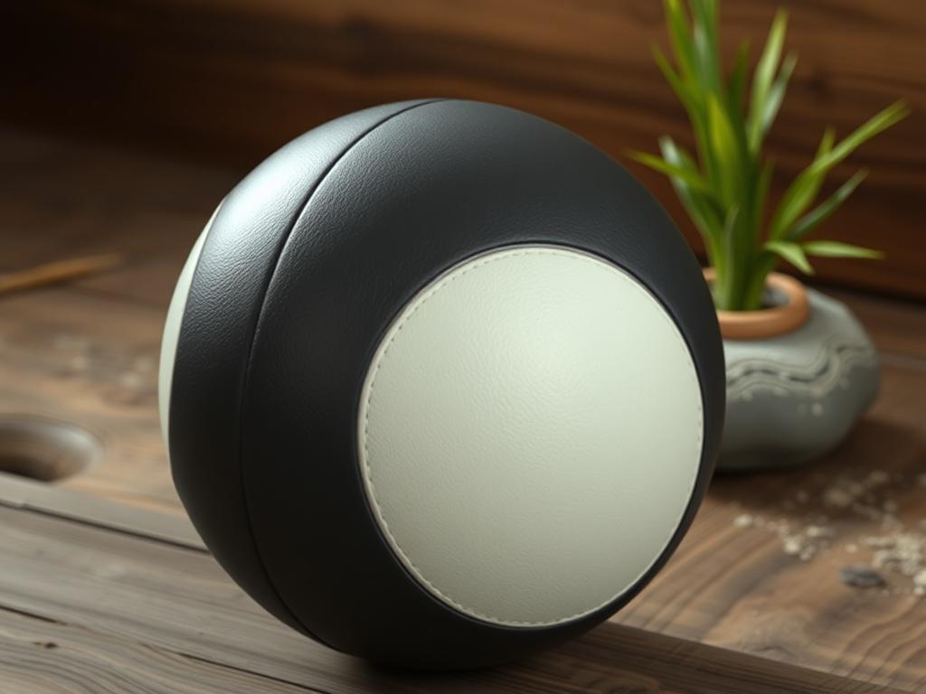 A high resolution image of a sleek, modern training ball