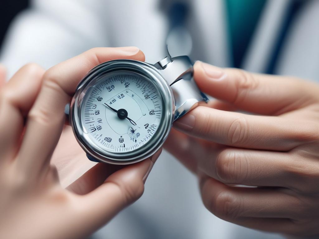 A close up shot of a medical professional inspecting high