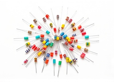 Color-coded resistors and electronic components