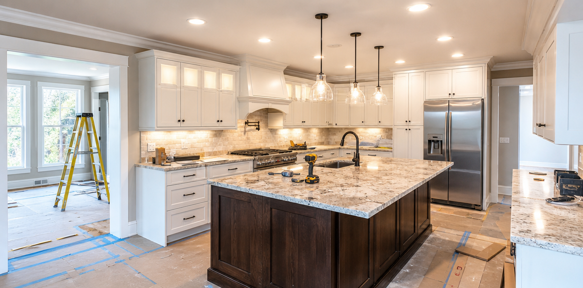 Professional kitchen renovation project