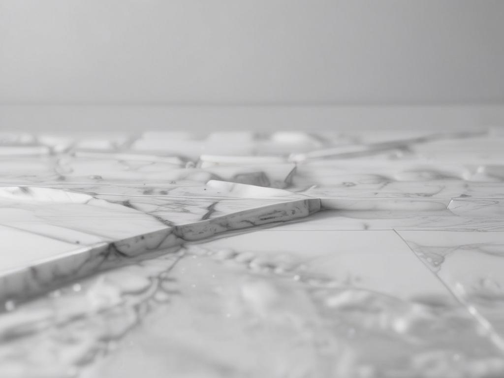 A close up shot of polished marble surface with a