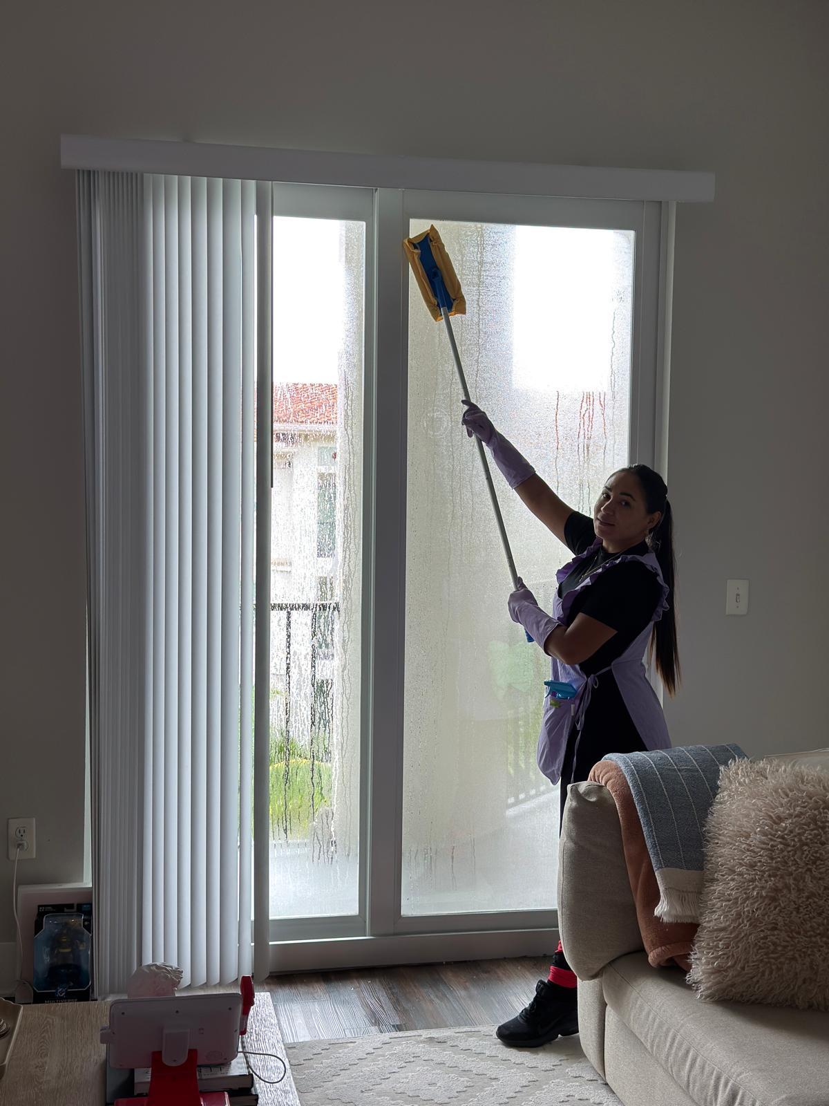 Modern bright living room after professional cleaning by Lili Sunshine Cleaning