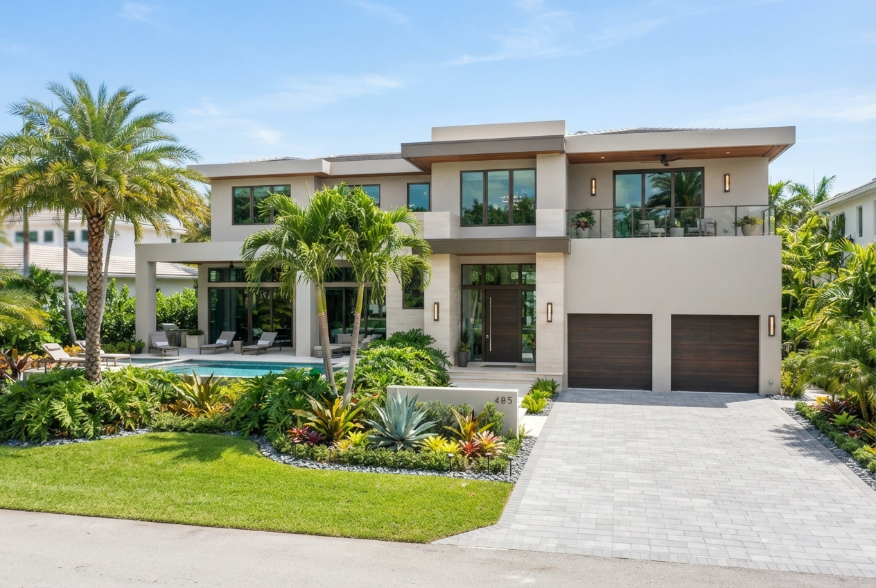 Beautiful modern home with professional fresh paint finish