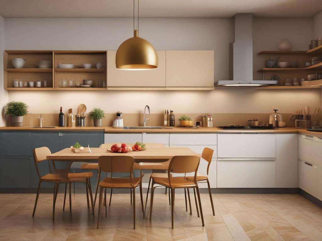 a modern Swiss kitchen with innovative dishes beautifully plated, vibrant