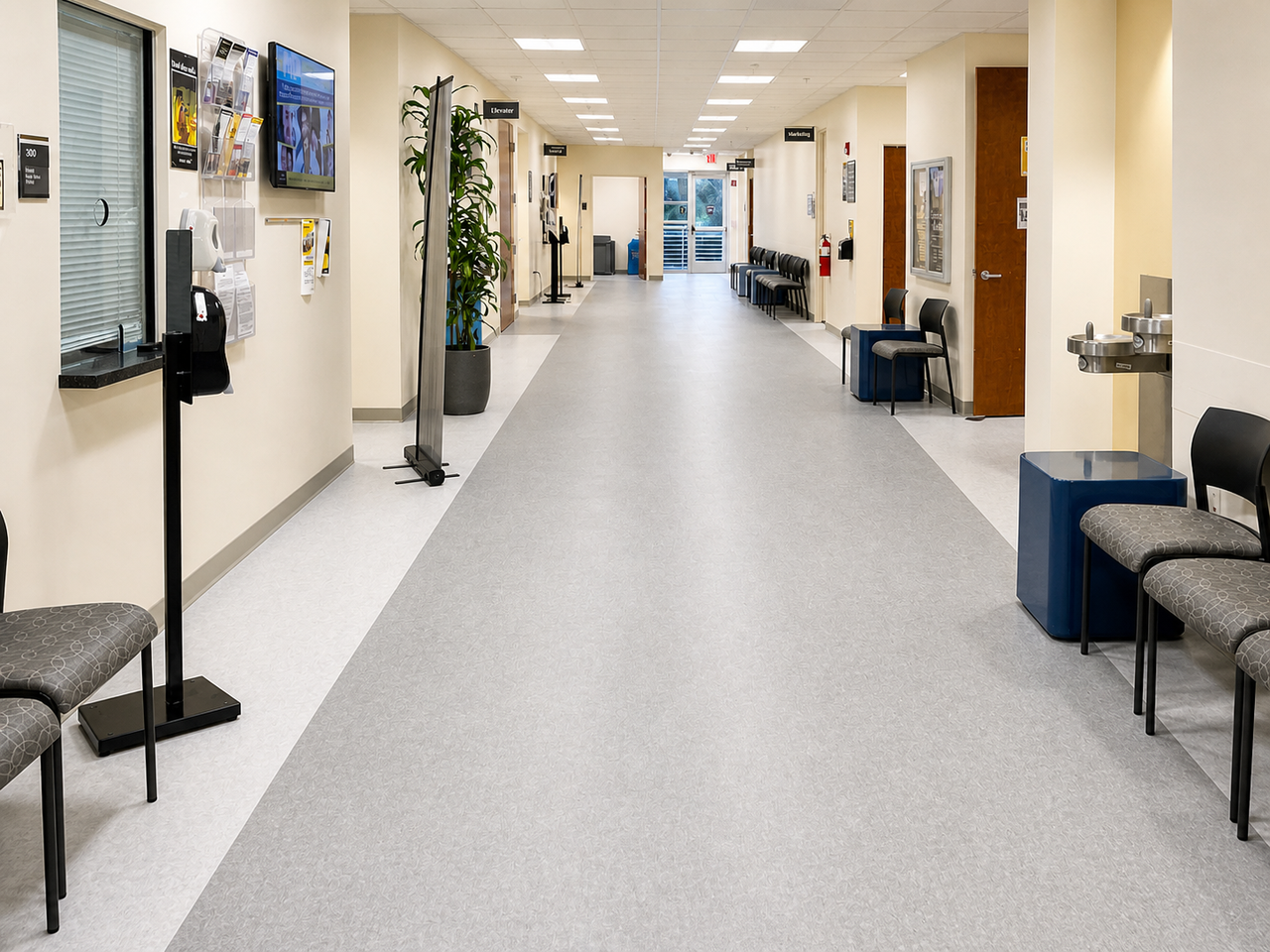 Professional commercial flooring installation