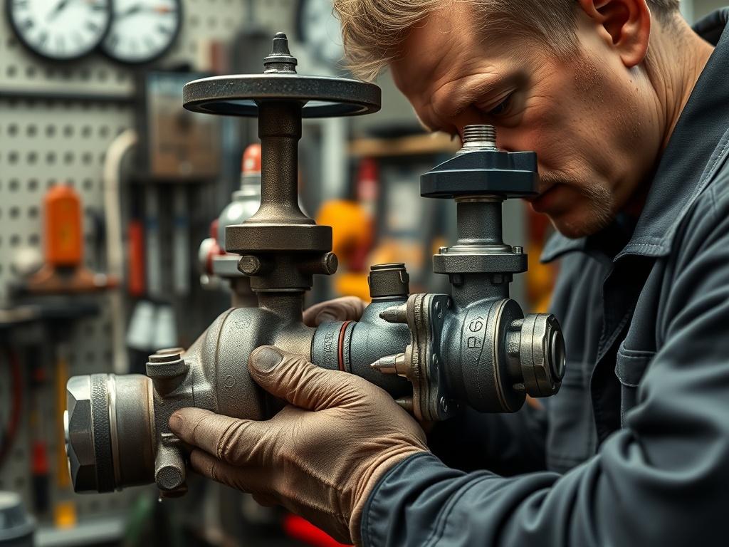 A close up shot of a technician skillfully repairing an