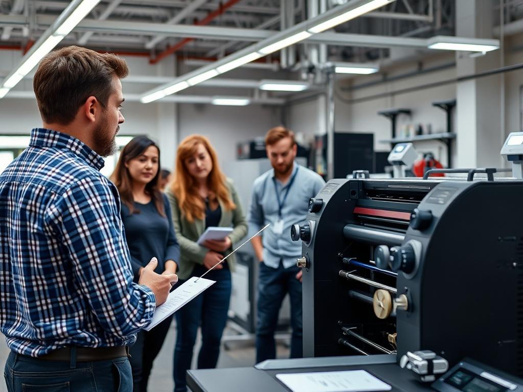 A realistic image of a training session in progress, where