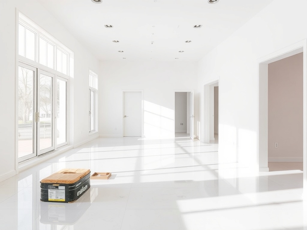 Clean newly renovated home with polished floors
