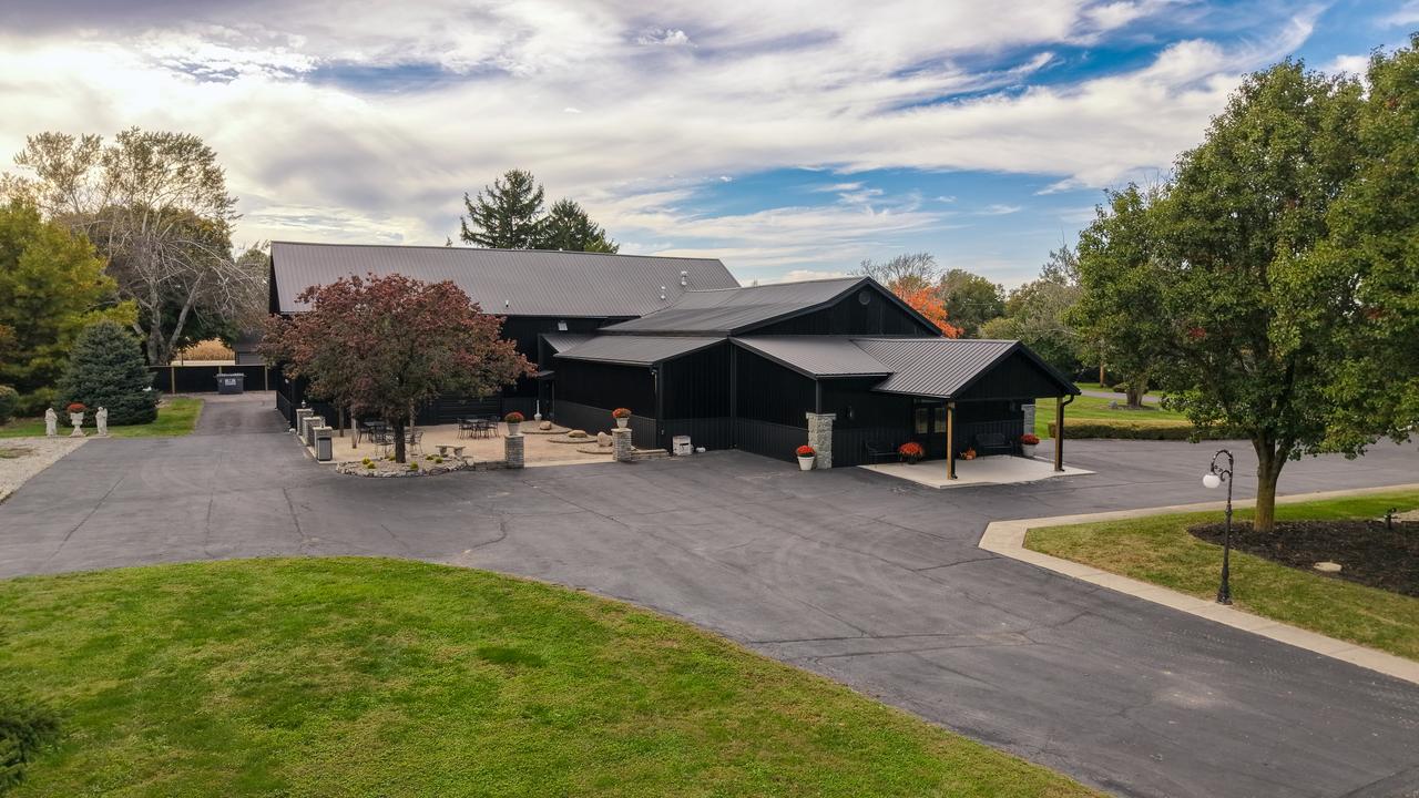 Aerial view of venue grounds