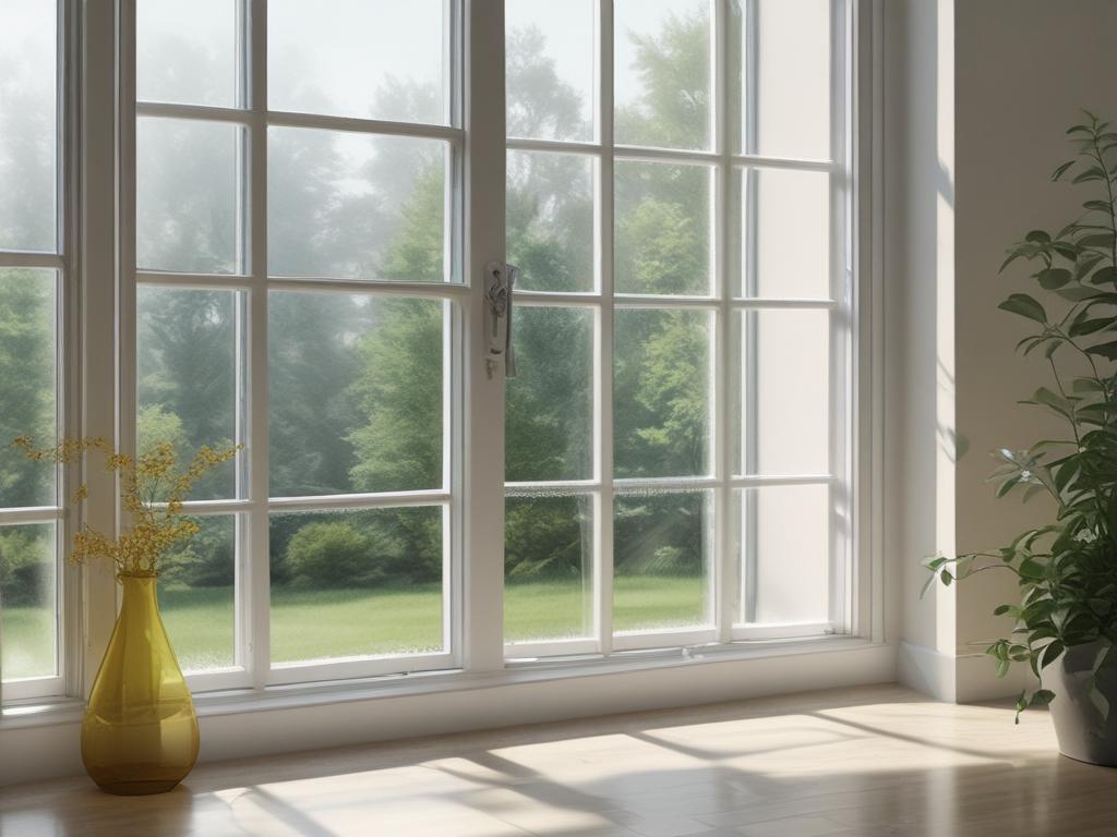 window cleaning, sparkling glass, bright interiors