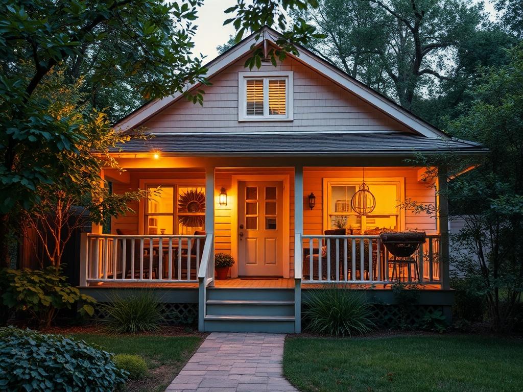 A charming and cozy vacation rental home surrounded by lush