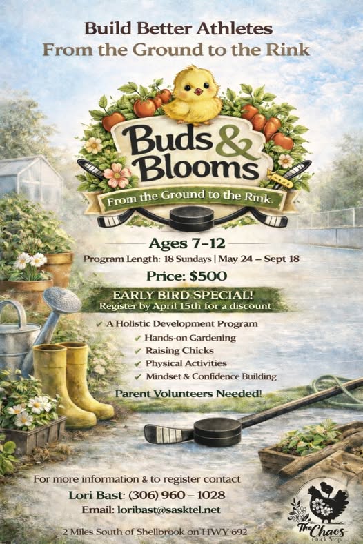 Young athletes and children participating in Buds and Blooms program activities