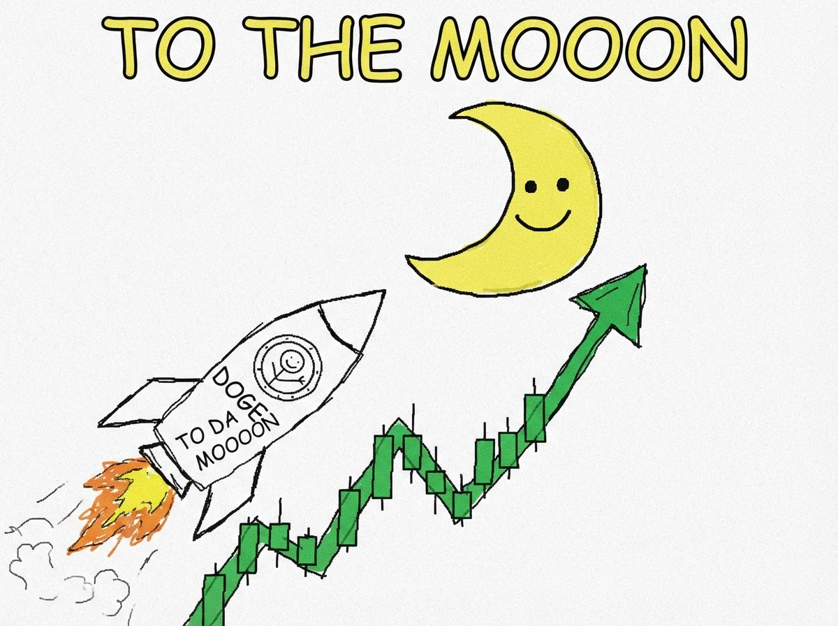 meme #4,199 — "rocket go up (misspelled on purpose)"