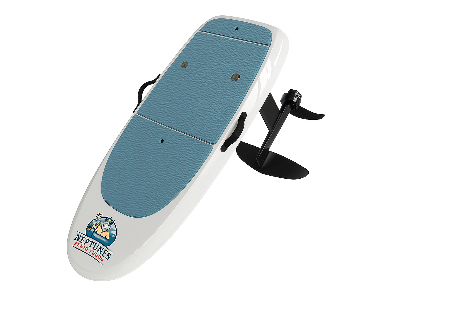 Modern electric e-foil surfboard equipment for thrilling Caribbean water sports