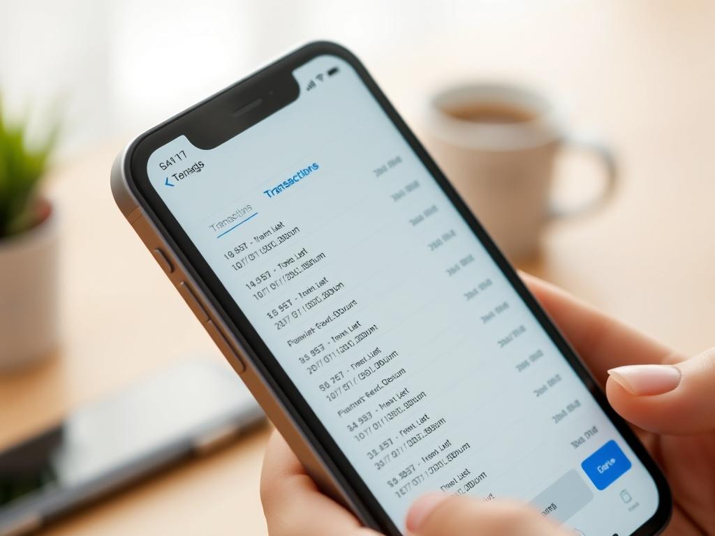 A close up image of a smartphone displaying a detailed