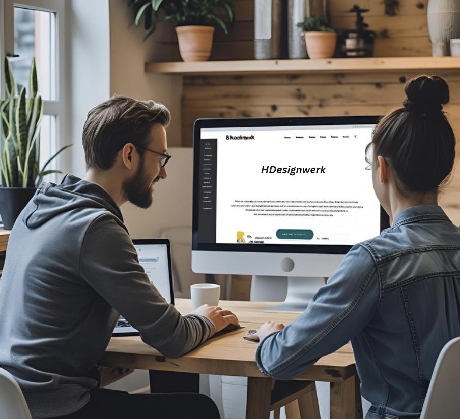 HDesignwerk Beratung - zwei Personen im Gespräch über Webdesign, Gründerberatung und digitale Lösungen