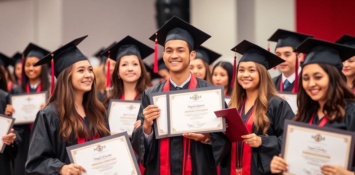Graduation ceremony and celebration