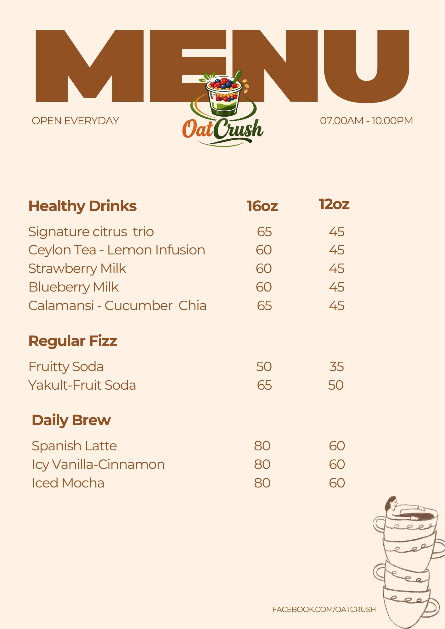 Full menu page 2