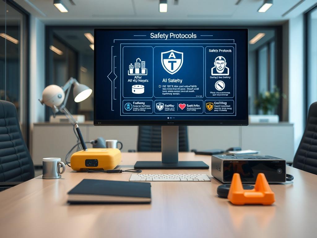 A close up shot of an AI interface displaying safety