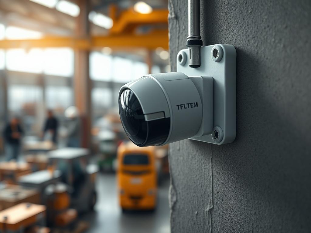 A hyper realistic close up shot of an IoT sensor