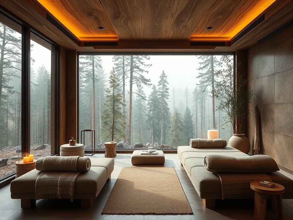 Generate a realistic high resolution image of a luxury spa