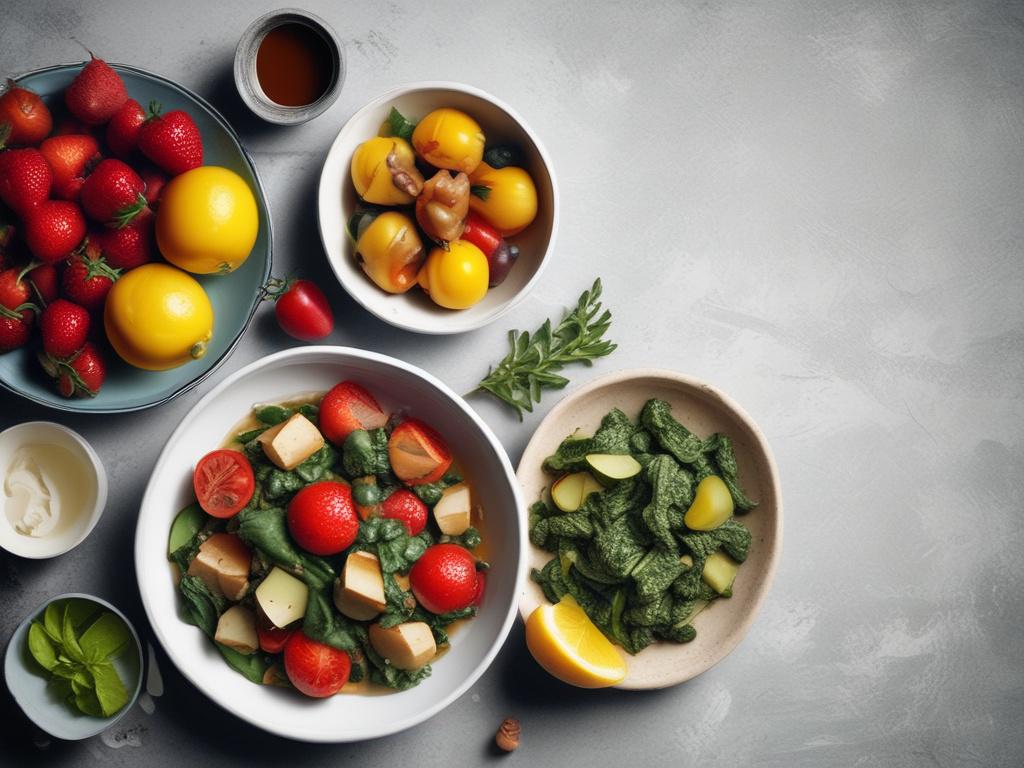 **AI Image Generation Prompt:**

Create a realistic high-resolution photo that visually embodies the essence of the Mediterranean diet. The composition should be simple and clear, featuring a single, beautifully arranged bowl of vibrant Mediterranean salad. The salad should include fresh ingredients such as ripe tomatoes, crisp cucumbers, bright bell peppers, Kalamata olives, and crumbled feta cheese. The colors should be vivid and saturated, showcasing the freshness of each ingredient.

The background shou