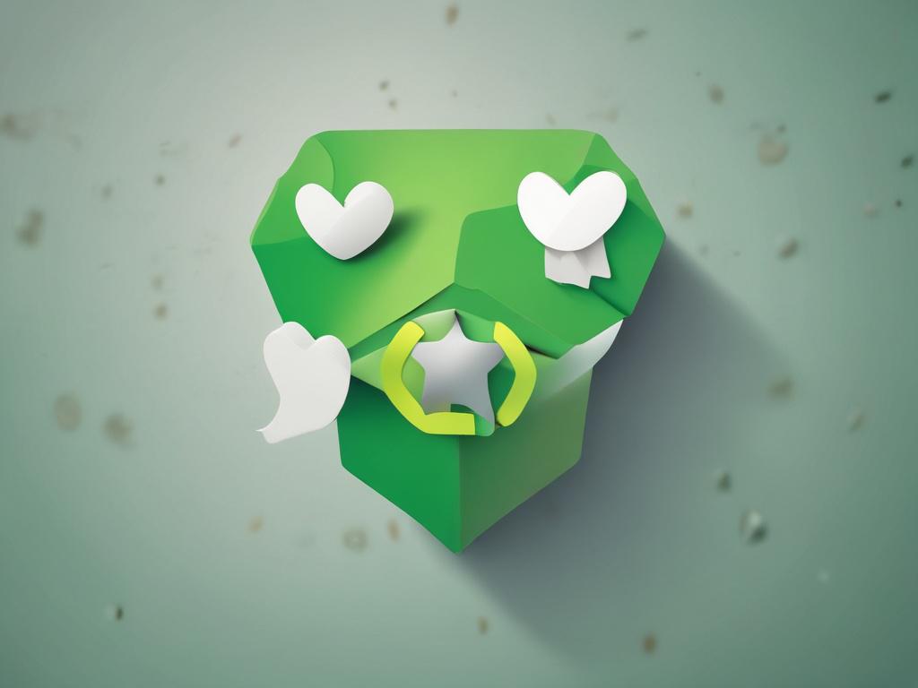 A vibrant green volunteer work icon, minimalistic style, high resolution,