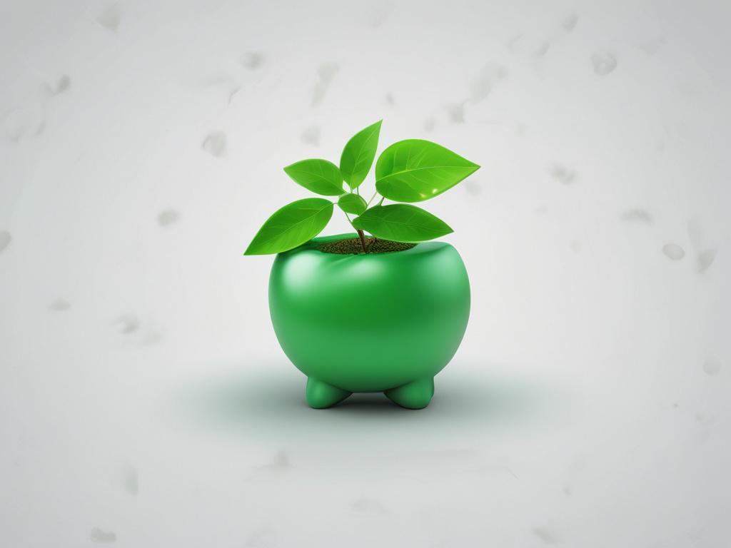 A vibrant green investment icon on a clean white background,