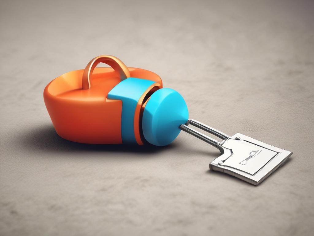 A simple, bold icon representing volunteer work, minimalistic design, vibrant