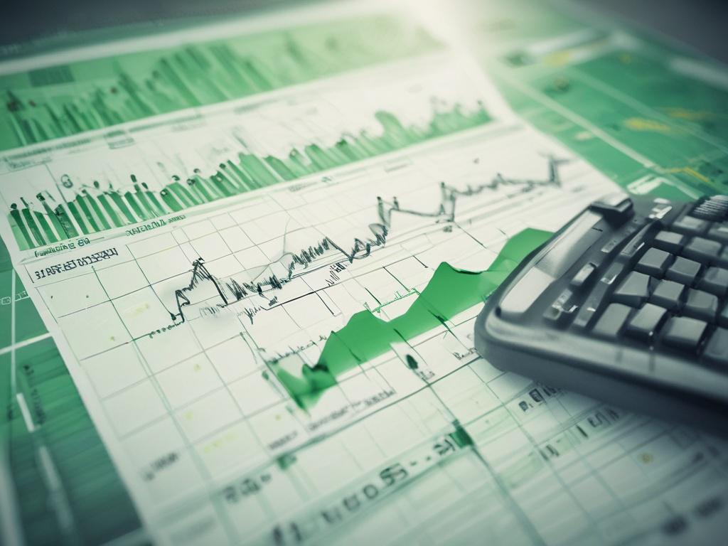 a close up shot of a Forex trading chart with