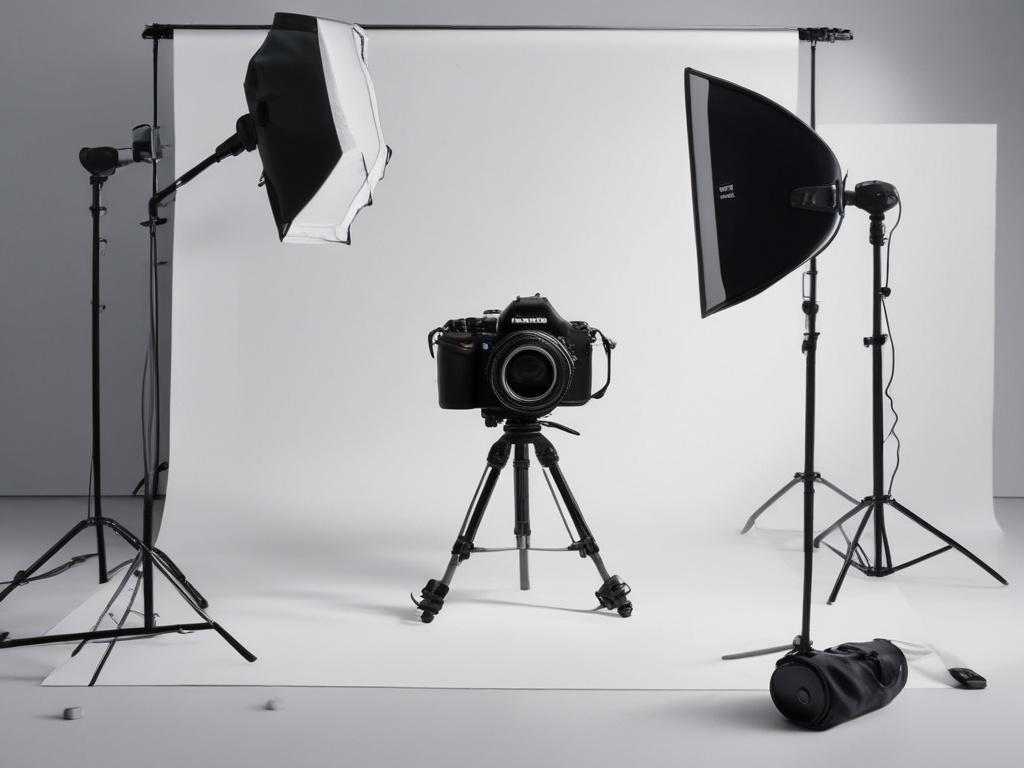 A realistic high resolution of a professional photographer capturing a