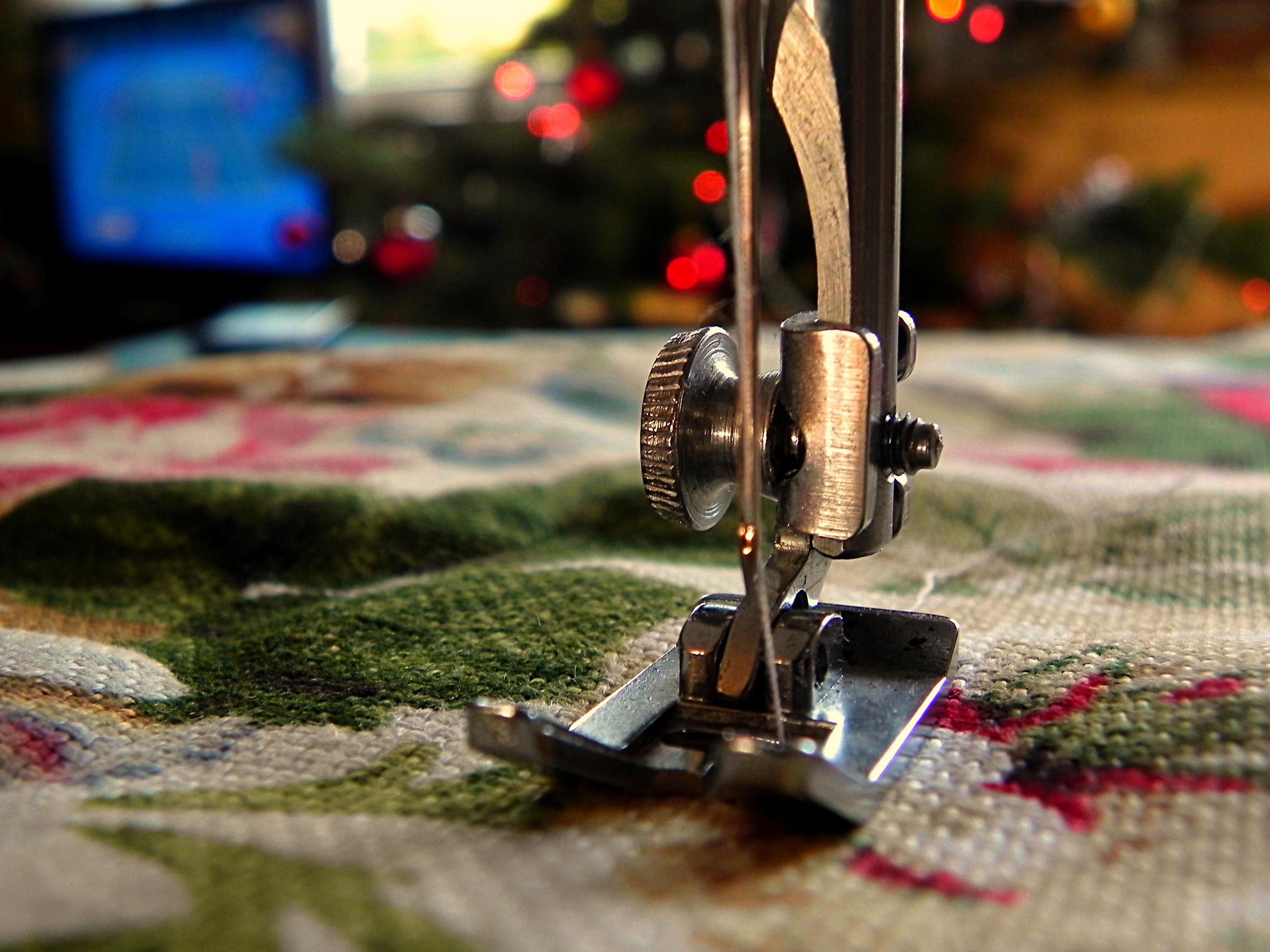 silver sewing machine